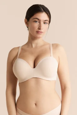 Bandeau coques fines bretelles amovibles, bonnet C-E