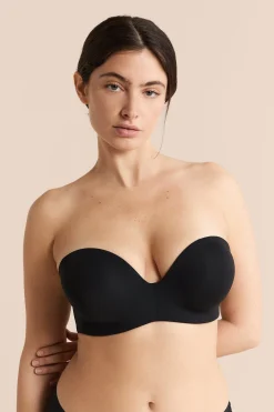 Bandeau coques fines bretelles amovibles, bonnet C-E