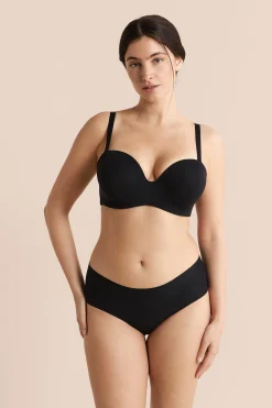 Bandeau coques fines bretelles amovibles, bonnet C-E