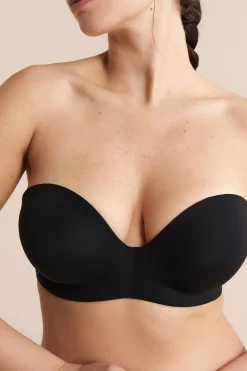 Bandeau coques fines bretelles amovibles, bonnet C-E