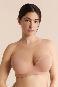 Bandeau coques fines bretelles amovibles, bonnet C-E