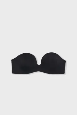 Bandeau push up en microfibre