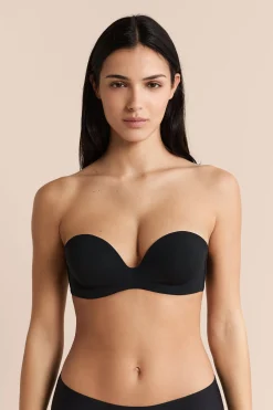 Bandeau push up en microfibre