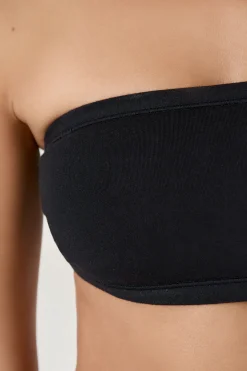 Bandeau sans armatures en coton biologique extensible
