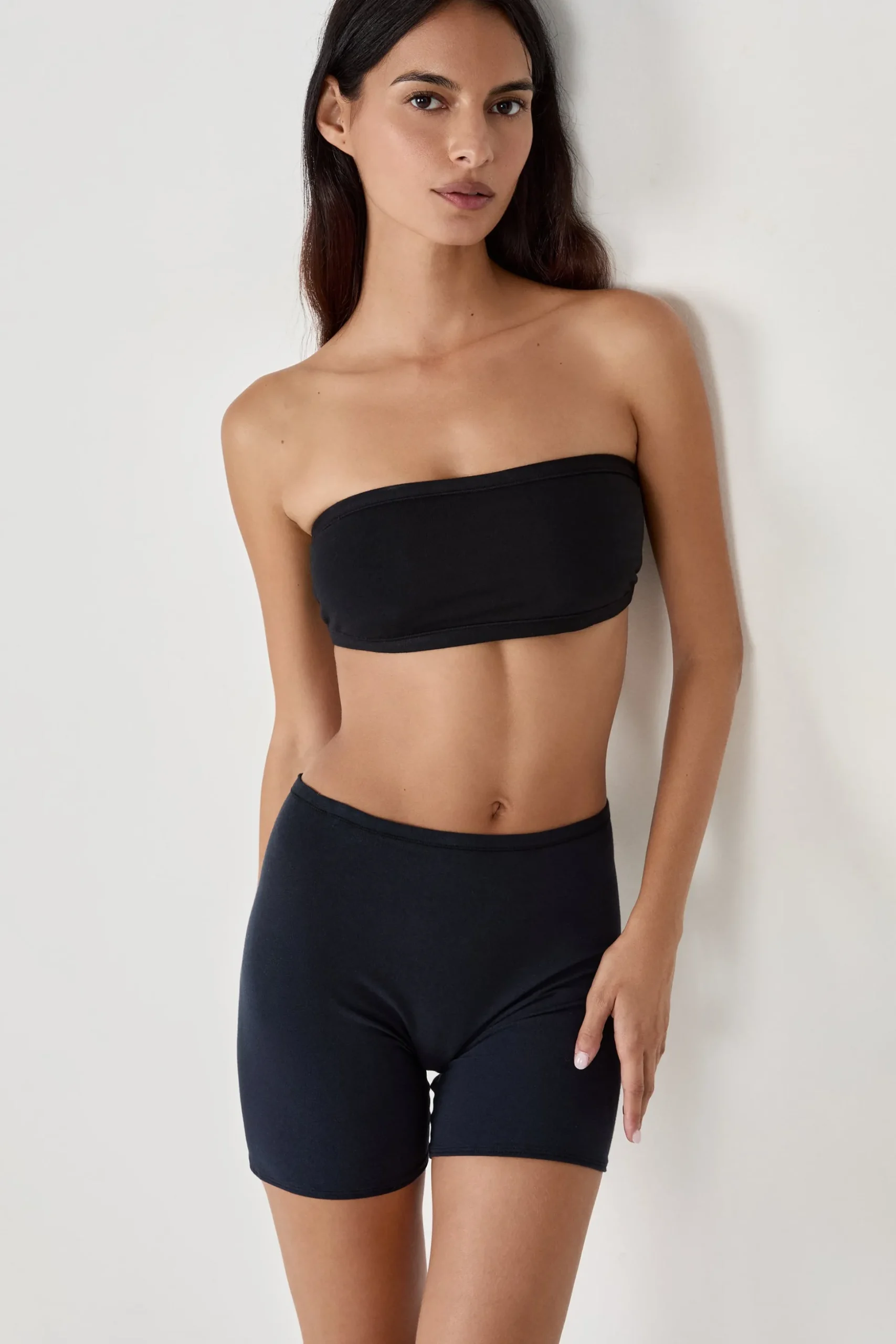 Bandeau sans armatures en coton biologique extensible