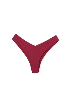 Bas de maillot de bain bikini brésilien high leg satiné