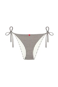 Bas de maillot de bain bikini à nouer vichy