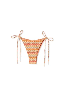 Bas de maillot de bain bikini à nouer imprimé pailleté