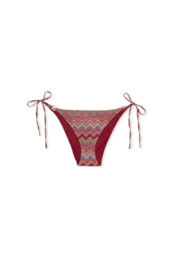 Bas de maillot de bain bikini à nouer imprimé pailleté