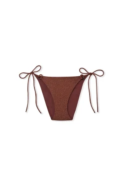 Bas de maillot de bain bikini à nouer pailleté