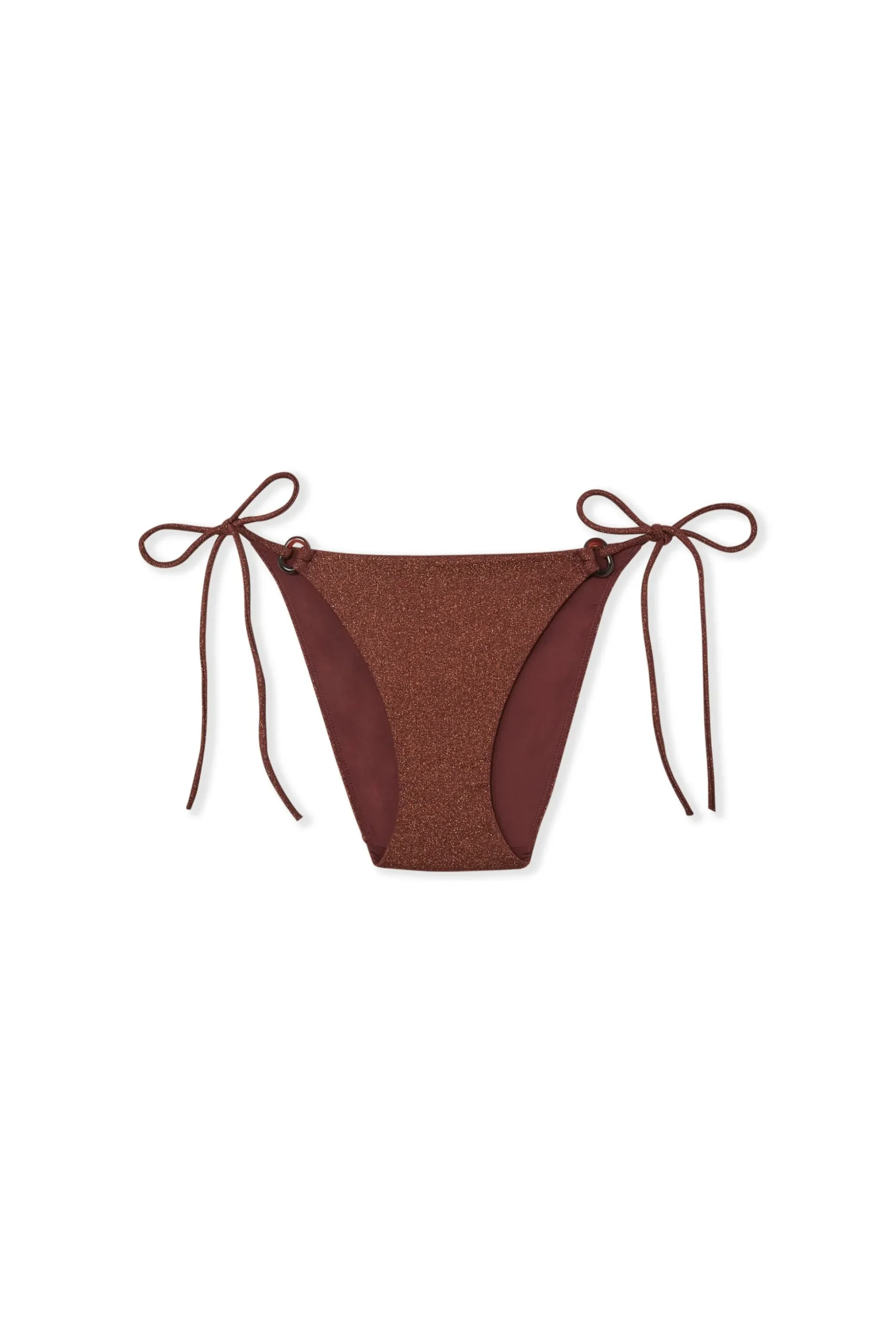 Bas de maillot de bain bikini à nouer pailleté