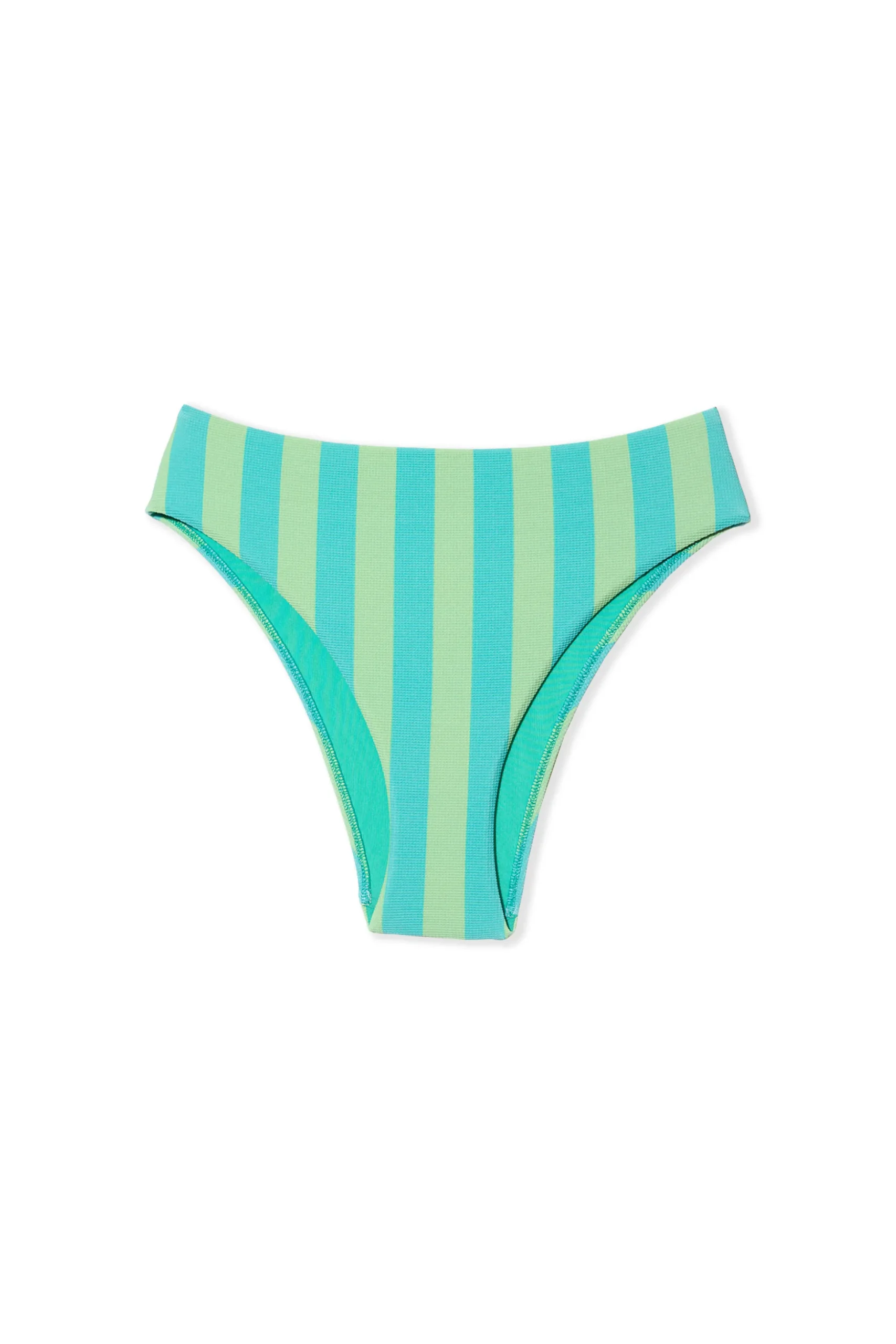 Bas de maillot de bain bikini rayé