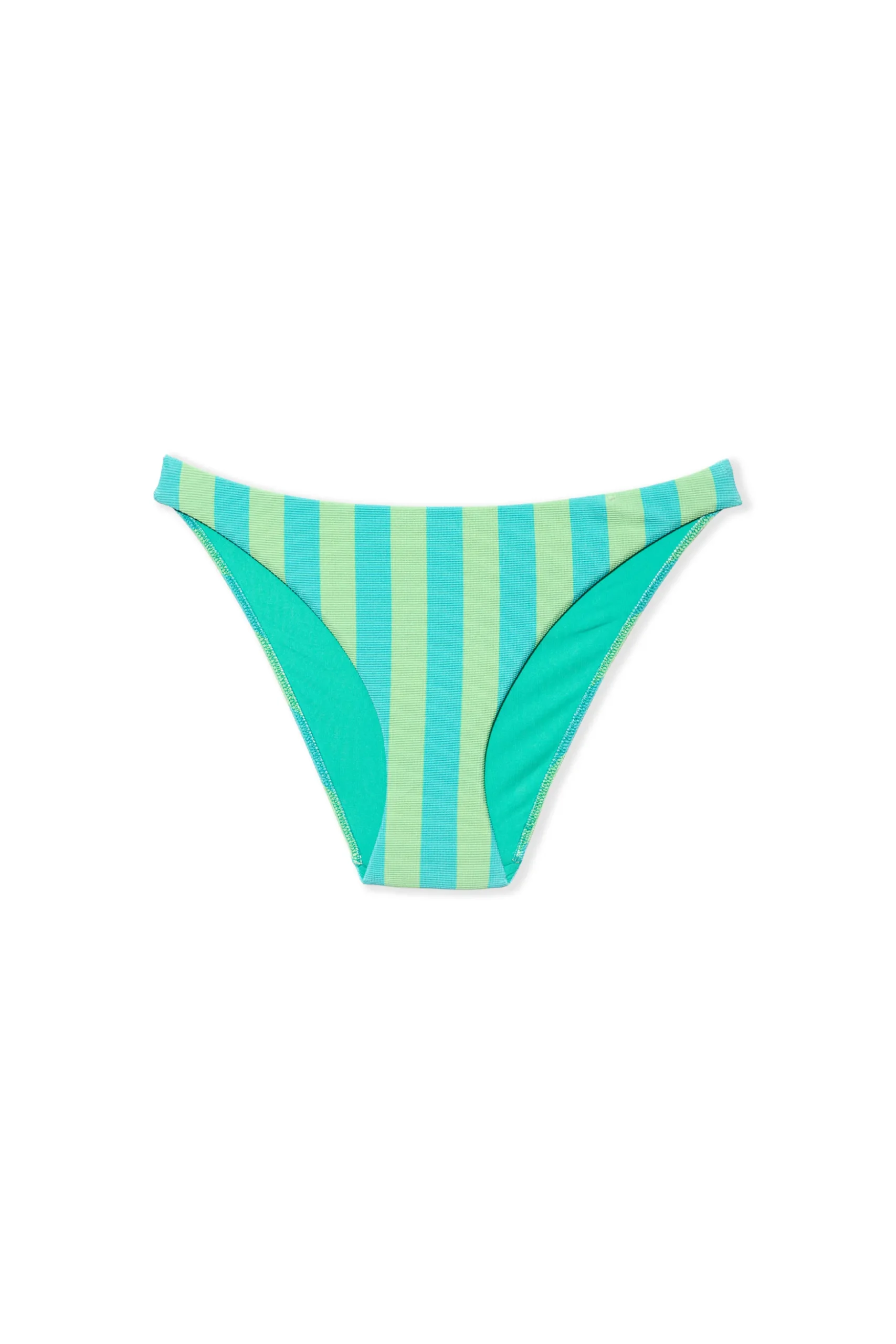 Bas de maillot de bain bikini rayé
