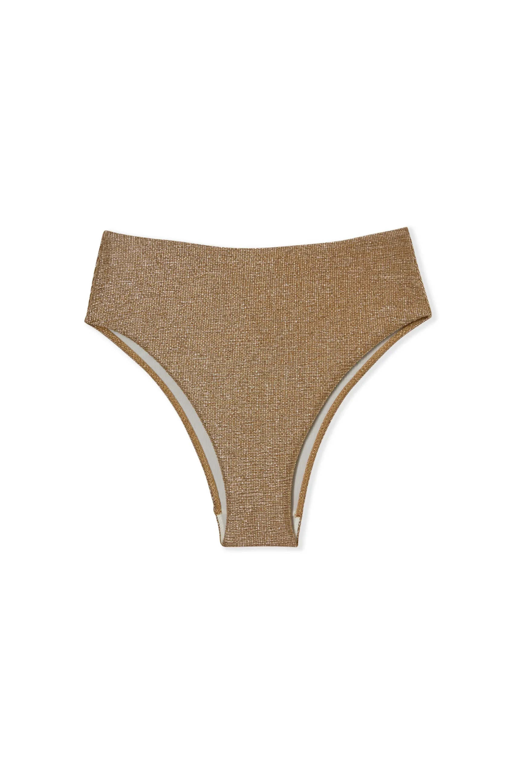 Bas de maillot de bain bikini taille haute irisé