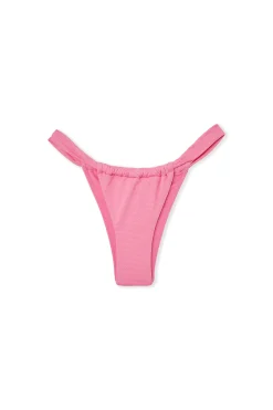 Bas de maillot de bain brésilien texturé high leg