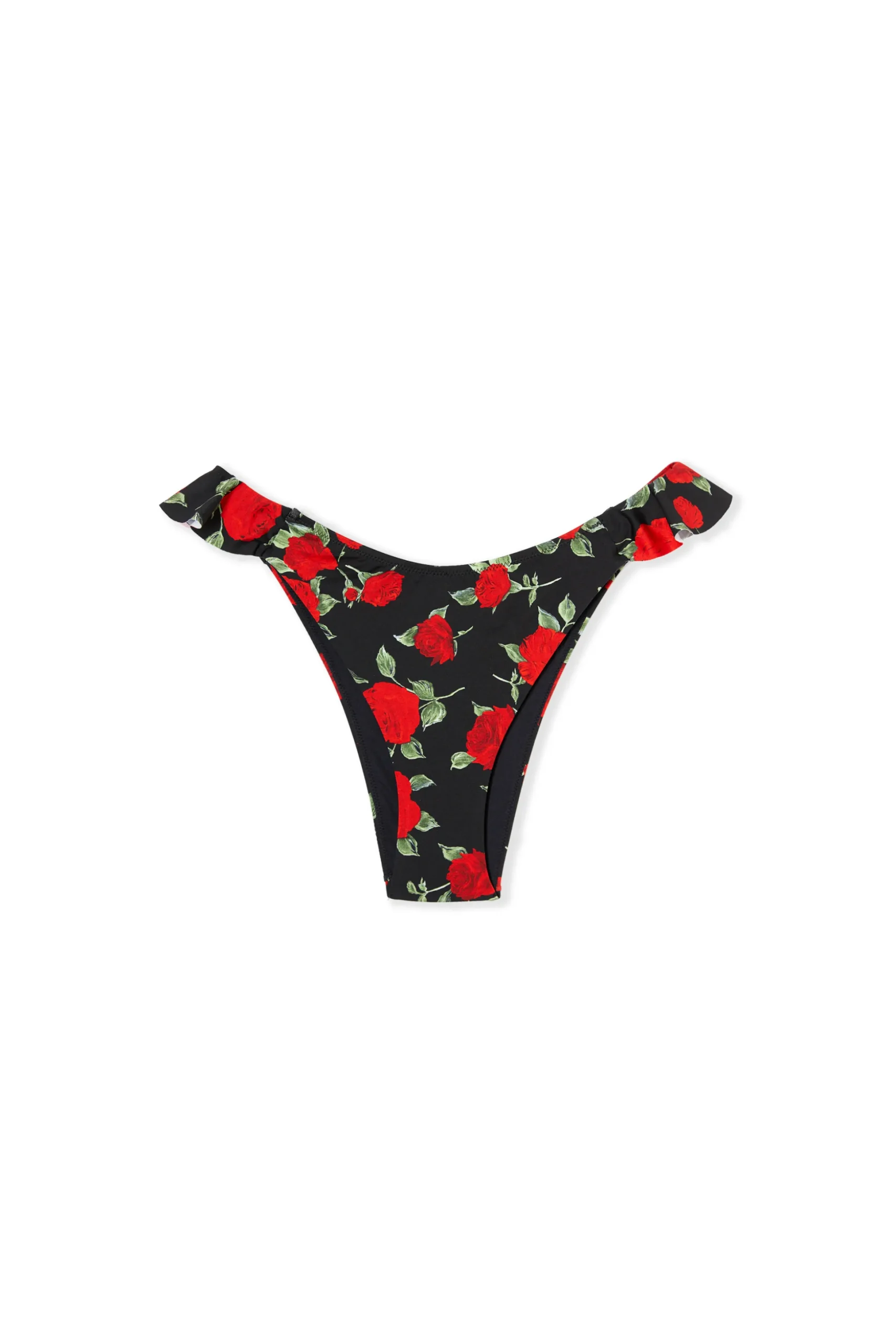Bas de maillot de bain brésilien high leg à motif floral