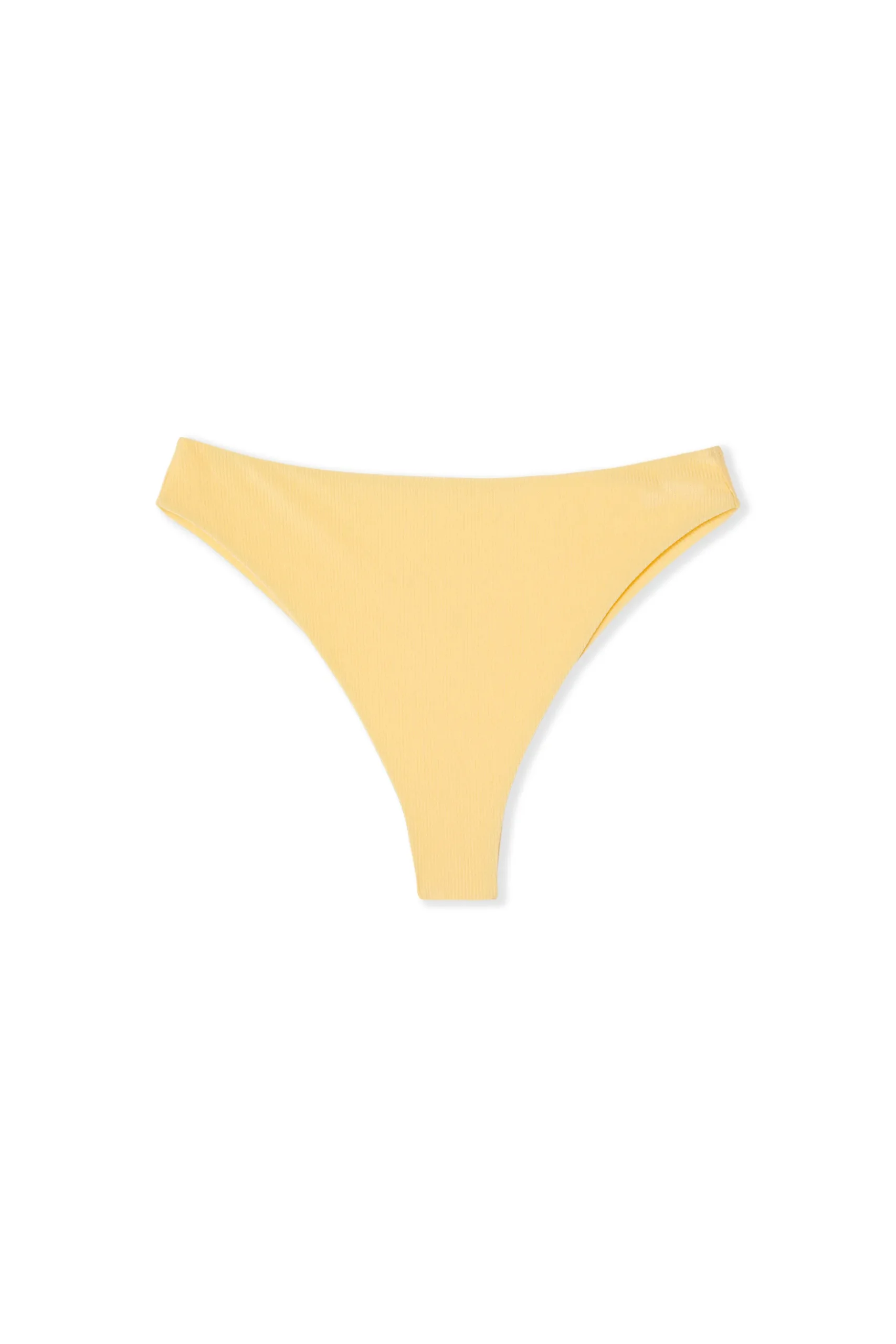 Bas de maillot de bain brésilien taille haute satiné