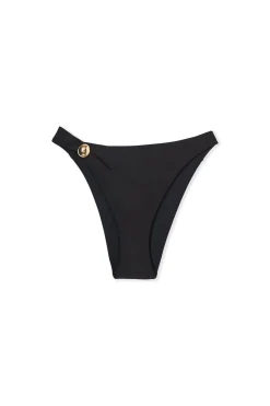 Bas de maillot de bain brésilien high leg avec détail bijou