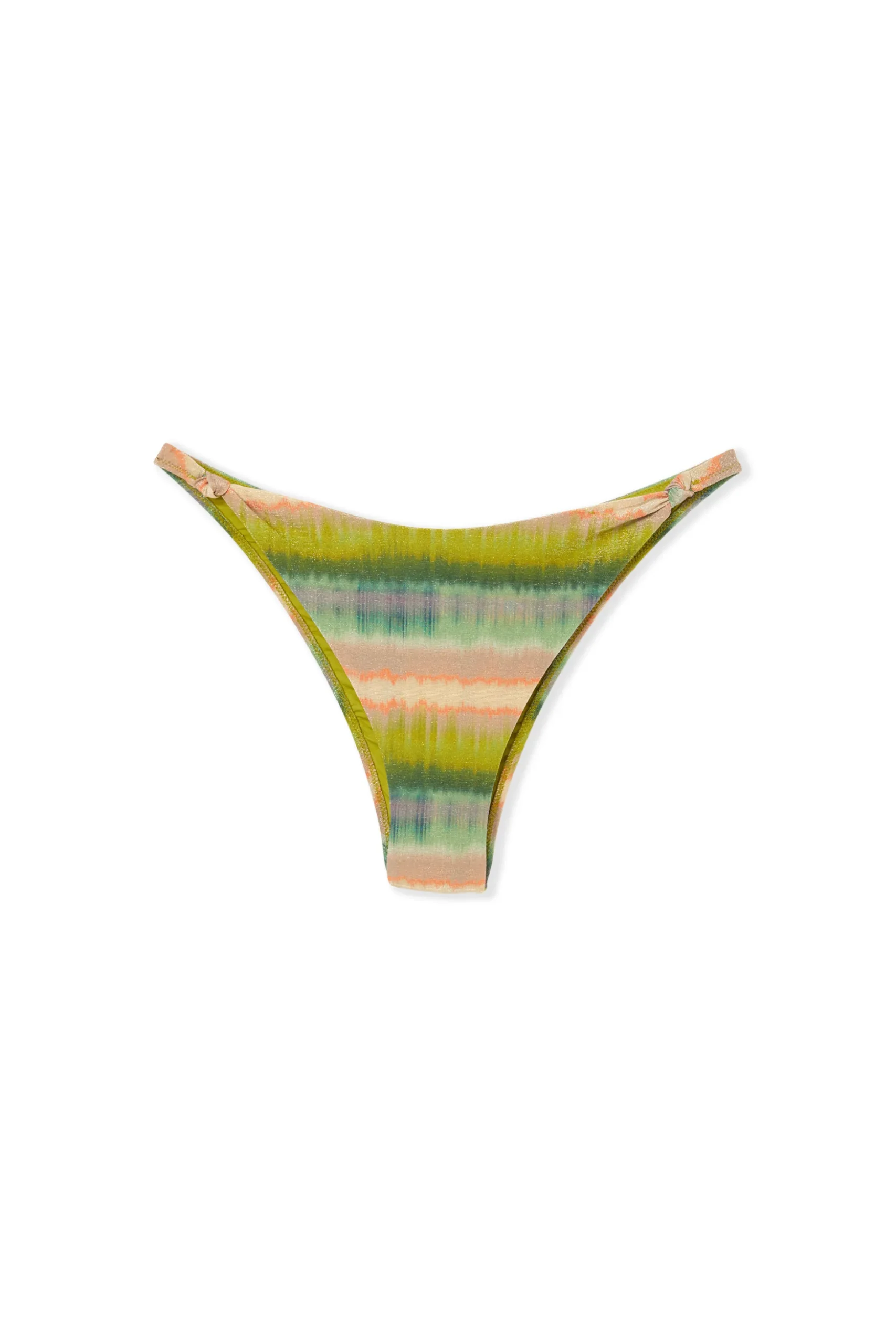 Bas de maillot de bain brésilien high leg imprimé pailleté