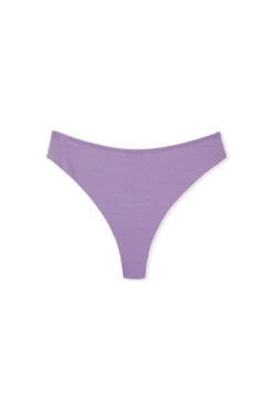 Bas de maillot de bain brésilien high leg pailleté