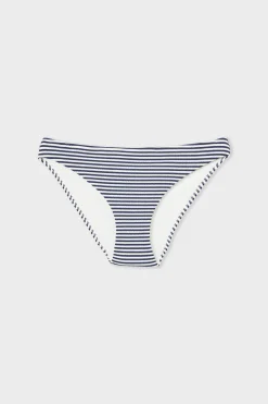 Bas de maillot de bain culotte bikini avec rayures