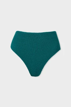 Bas de maillot de bain high leg en matière extensible