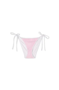 Bas de maillot de bain à imprimé vichy à nouer