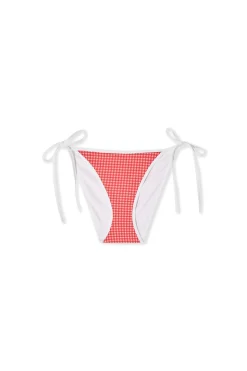 Bas de maillot de bain à imprimé vichy à nouer