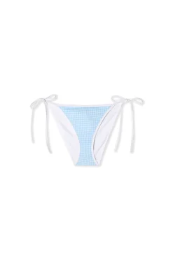 Bas de maillot de bain à imprimé vichy à nouer