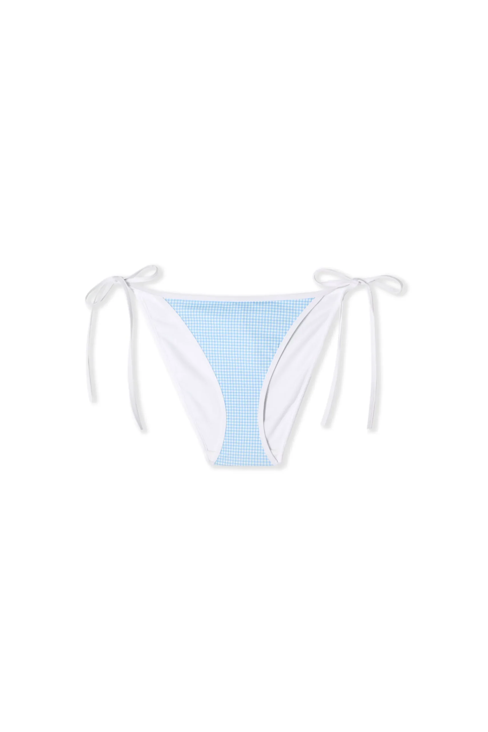 Bas de maillot de bain à imprimé vichy à nouer