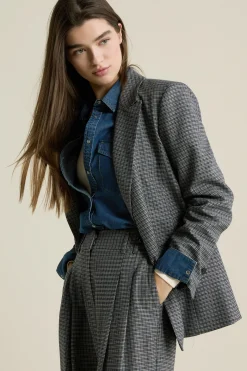 Blazer à carreaux