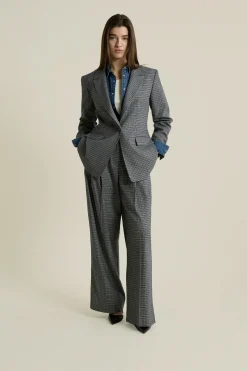Blazer à carreaux