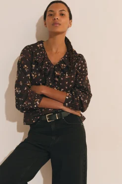 Blouse à motif floral