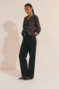Blouse à motif floral