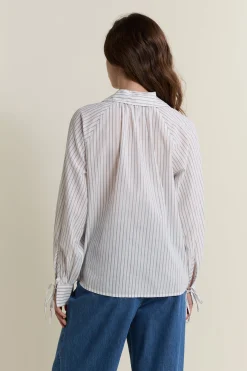 Blouse à rayures en coton