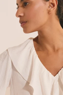 Blouse volants fluide