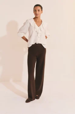 Blouse volants fluide