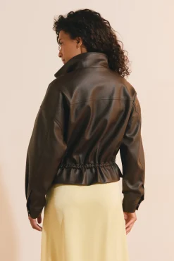 Blouson avec cordon à la taille