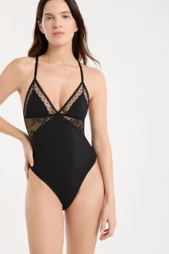 Body dos nu avec broderie