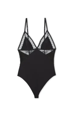 Body dos nu avec broderie