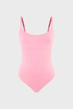 Body en microfibre avec brassière intégrée