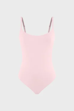 Body en microfibre avec brassière intègrée