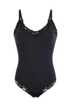 Body en microfibre et dentelle