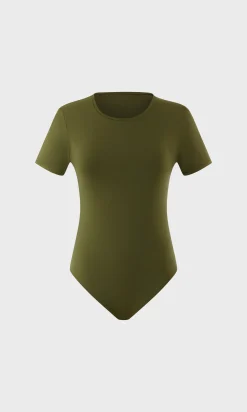 Body manches courtes en microfibre