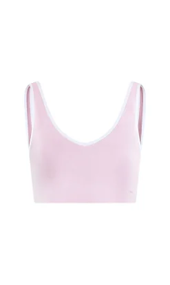 Brassière de sport décolletée V à bords contrastés - Maintien moyen