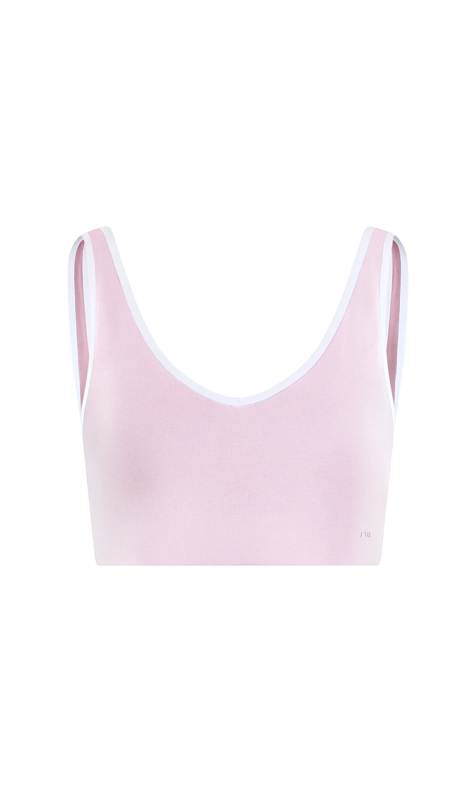 Brassière de sport décolletée V à bords contrastés - Maintien moyen