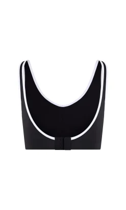 Brassière de sport décolletée V à bords contrastés - Maintien moyen