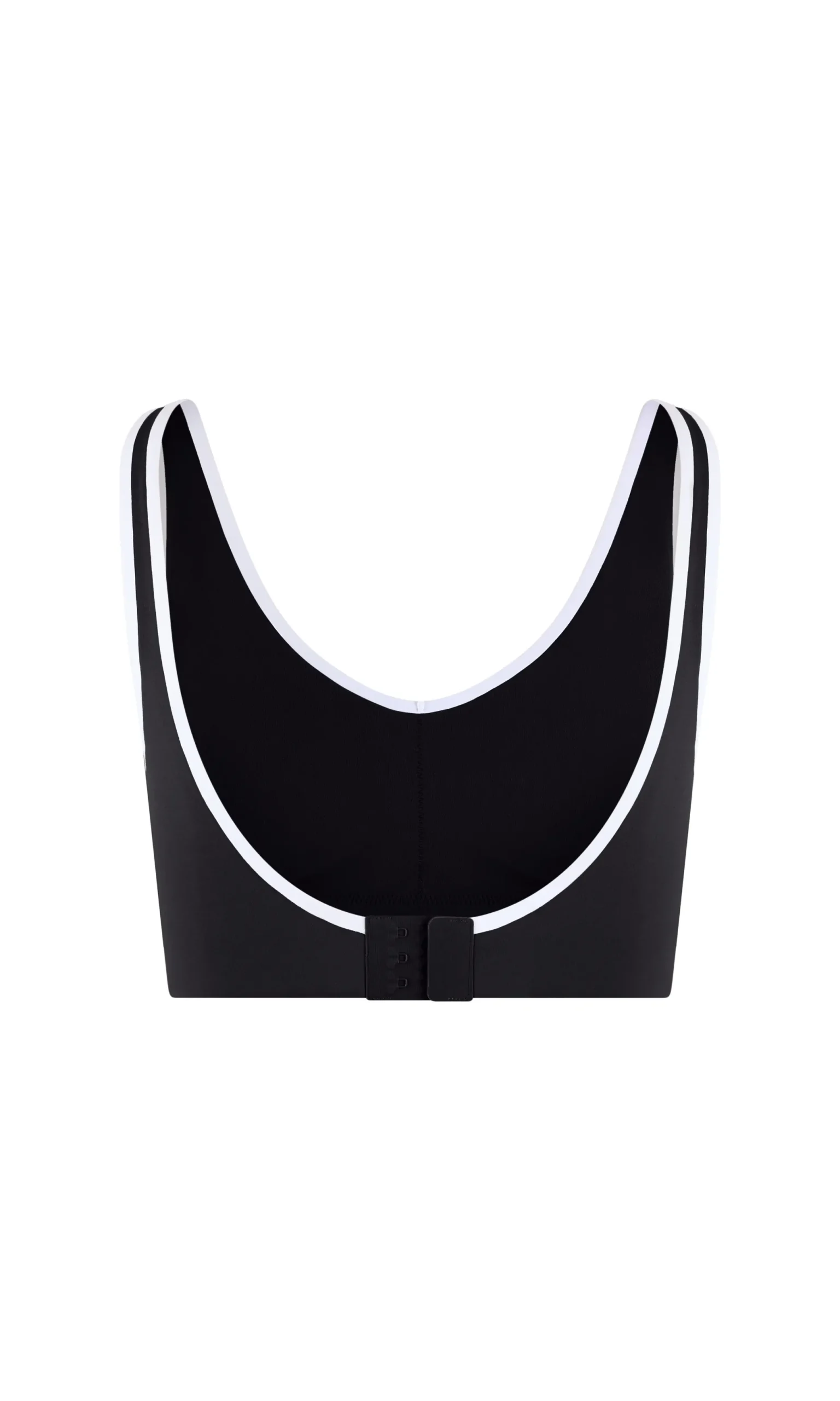 Brassière de sport décolletée V à bords contrastés - Maintien moyen