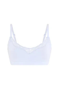 Brassière en microfibre et dentelle