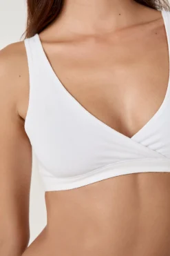 Brassière réversible en coton biologique extensible